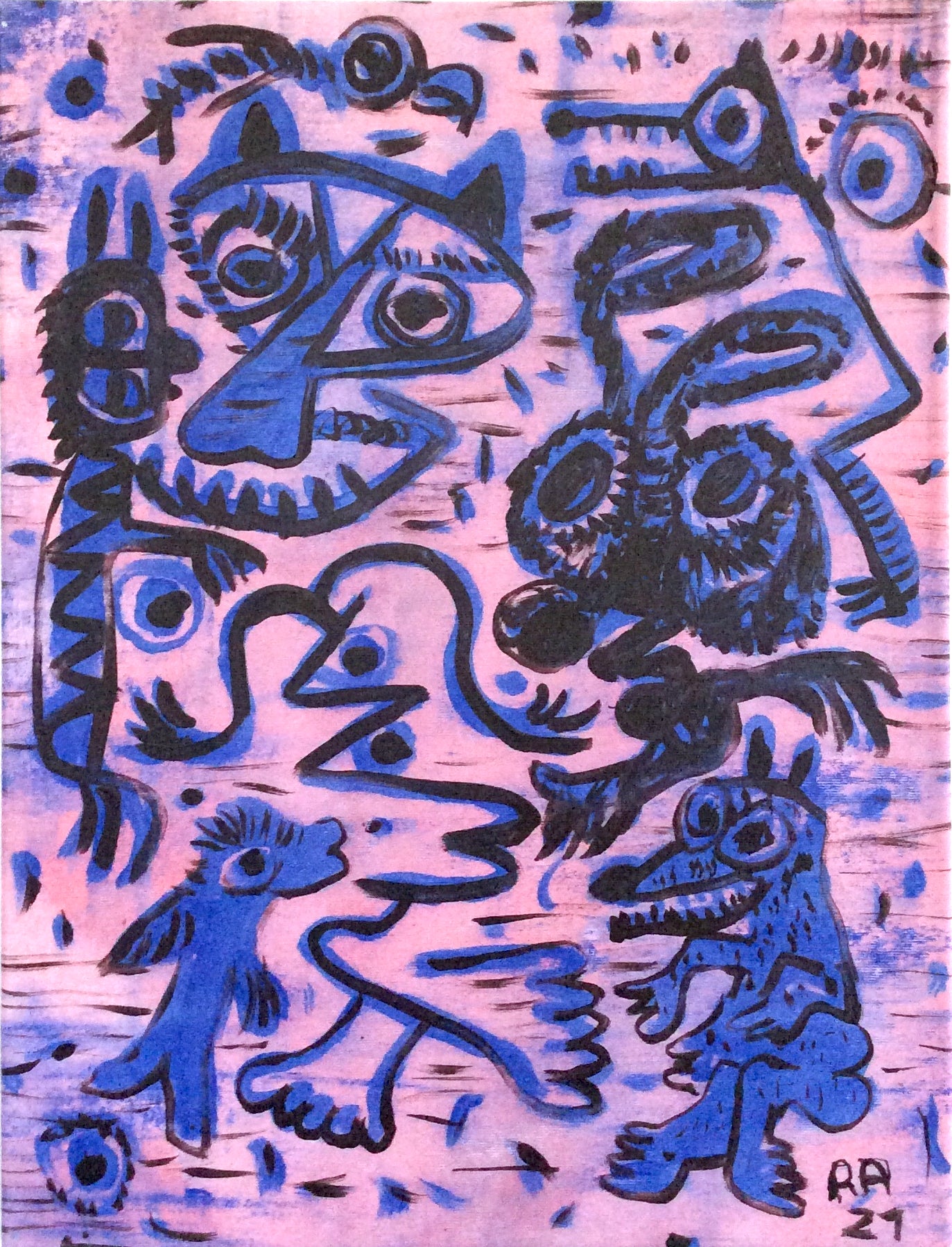 Vivre avec son temps, vraiment (2) - 55 x 42 cm