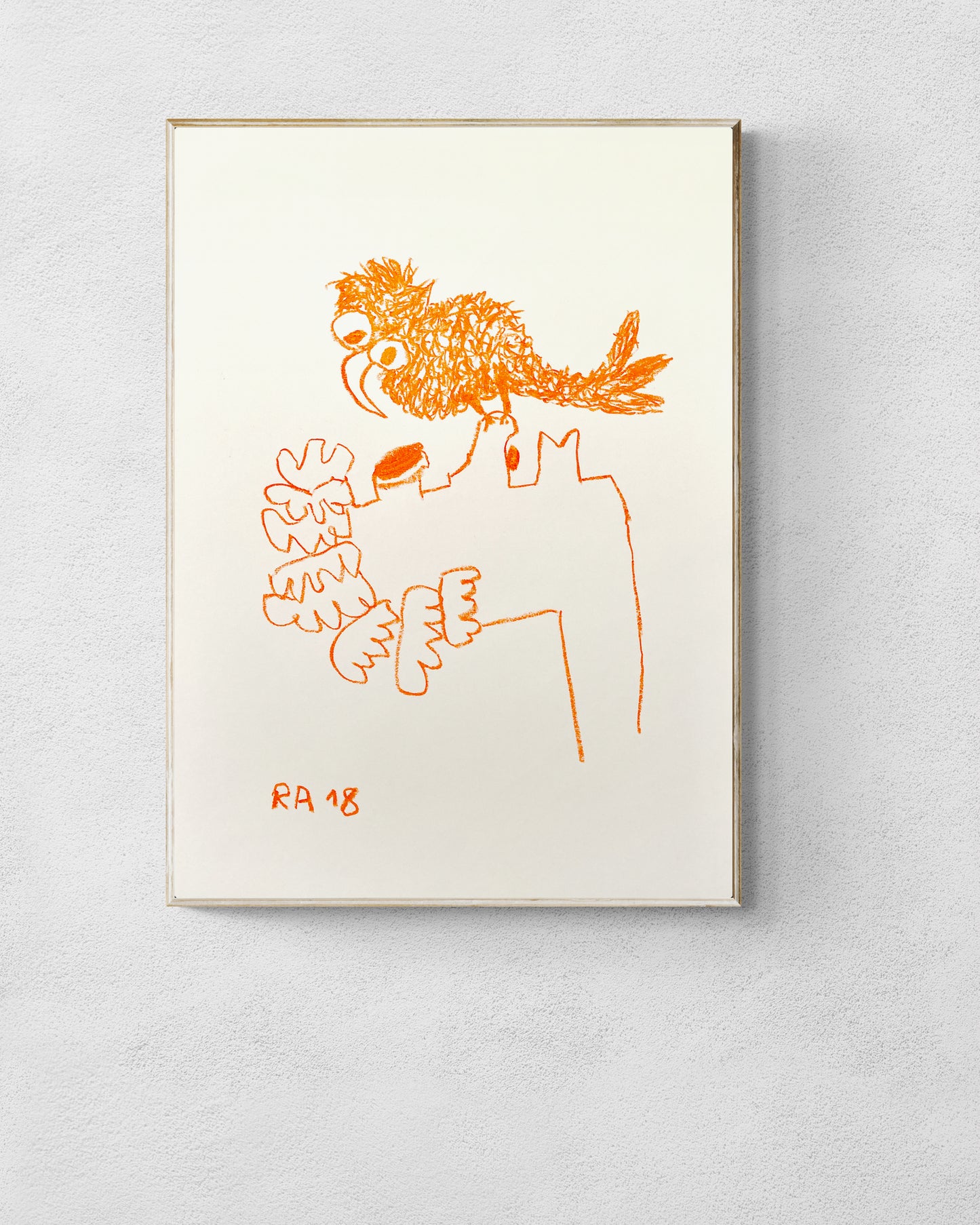 Girl and Bird #11 - 58 x 42 cm