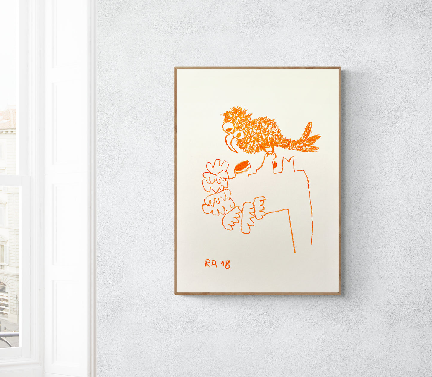 Girl and Bird #11 - 58 x 42 cm