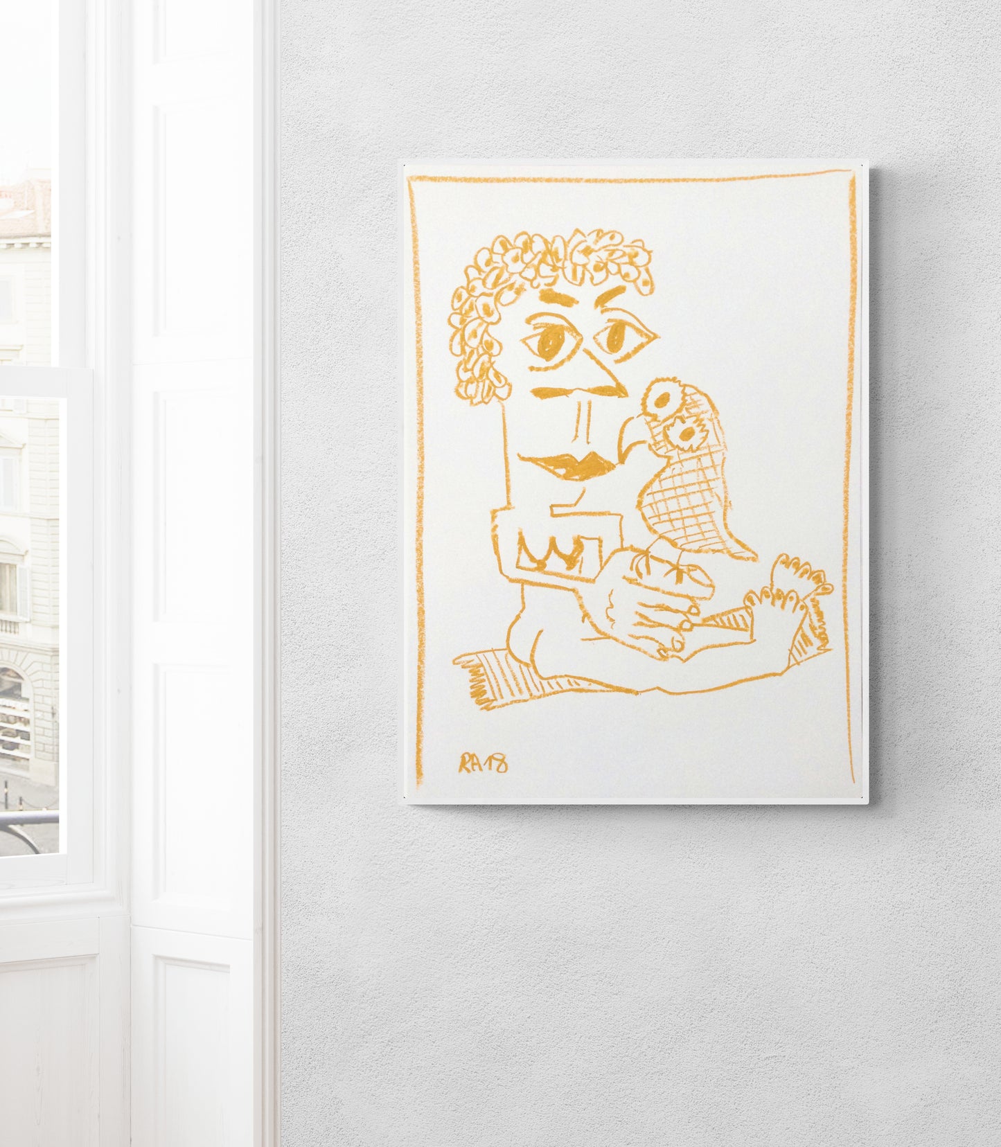 Girl and Bird #20 - 58 x 42 cm