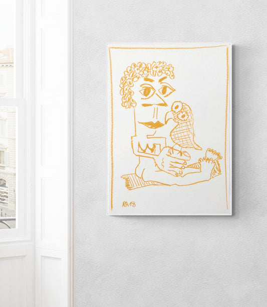 Girl and Bird #20 - 58 x 42 cm